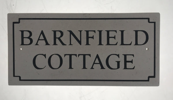 24"x12" = (60cm x 30cm) Natural Stone House Sign Stone House Sign www.HouseSign.co.uk 