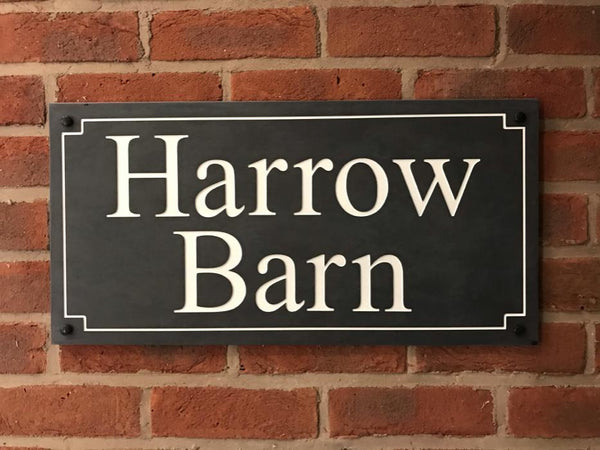 24"x12" (60cm x 30cm)Natural Slate House Sign Slate Sign www.HouseSign.co.uk 