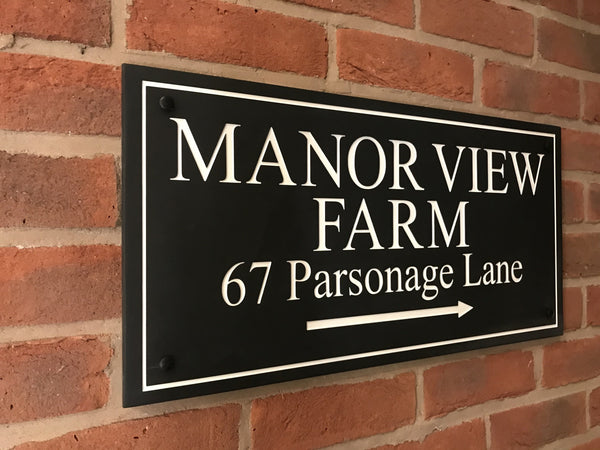 24"x12" (60cm x 30cm)Natural Slate House Sign Slate Sign www.HouseSign.co.uk 