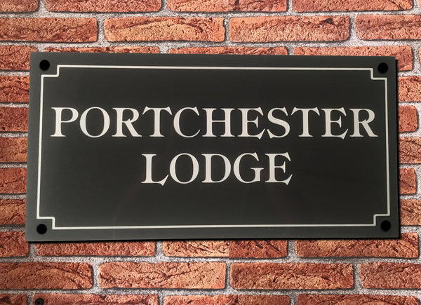 24"x12" (60cm x 30cm)Natural Slate House Sign Slate Sign www.HouseSign.co.uk 