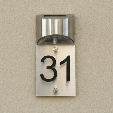 4"x8" Acrylic Solar Curved LED House Sign LED Acrylic Signs www.HouseSign.co.uk 