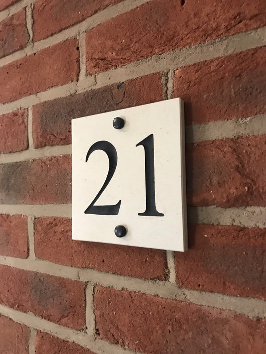 6"x6" = (15cm x 15cm) Natural Stone House Sign Stone House Sign www.HouseSign.co.uk 