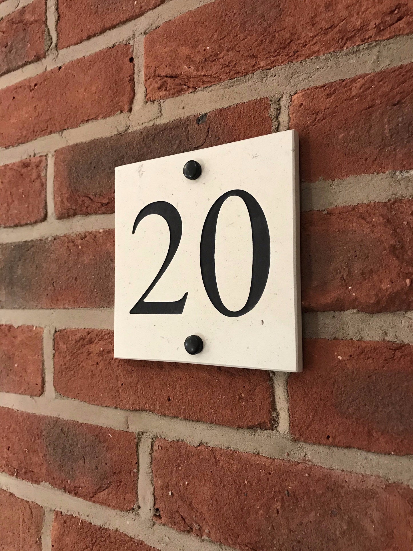 6"x6" = (15cm x 15cm) Natural Stone House Sign Stone House Sign www.HouseSign.co.uk 