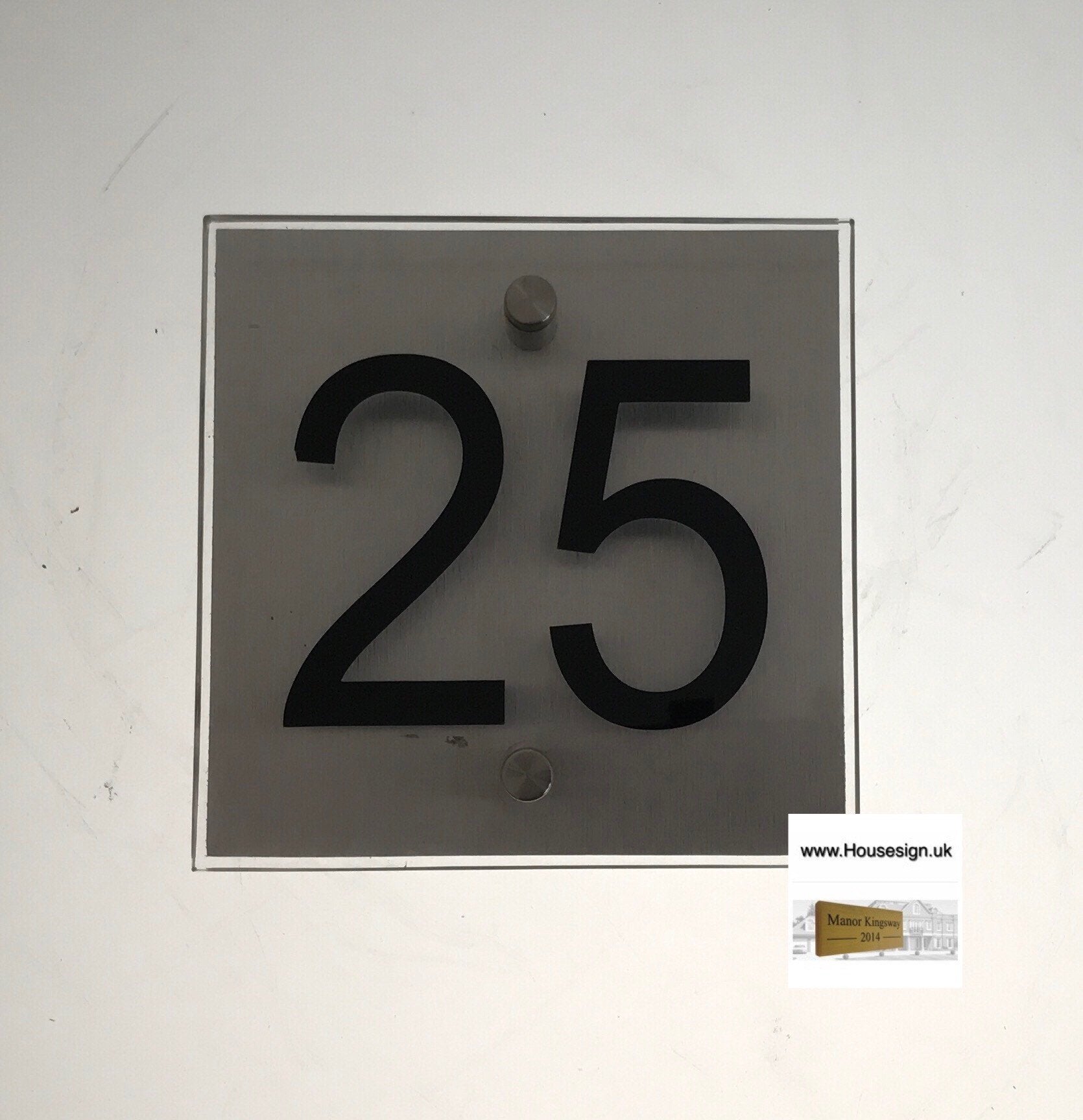 6"x6" Acrylic House Sign Acrylic House Signs www.HouseSign.co.uk 