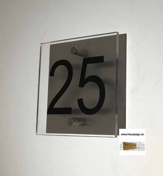 6"x6" Acrylic House Sign Acrylic House Signs www.HouseSign.co.uk 
