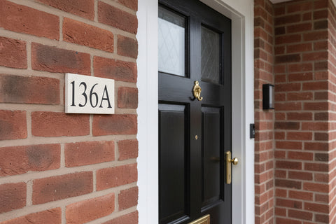 8"x4" = (20cm x 10cm) Natural Stone House Sign Stone House Sign www.HouseSign.co.uk 