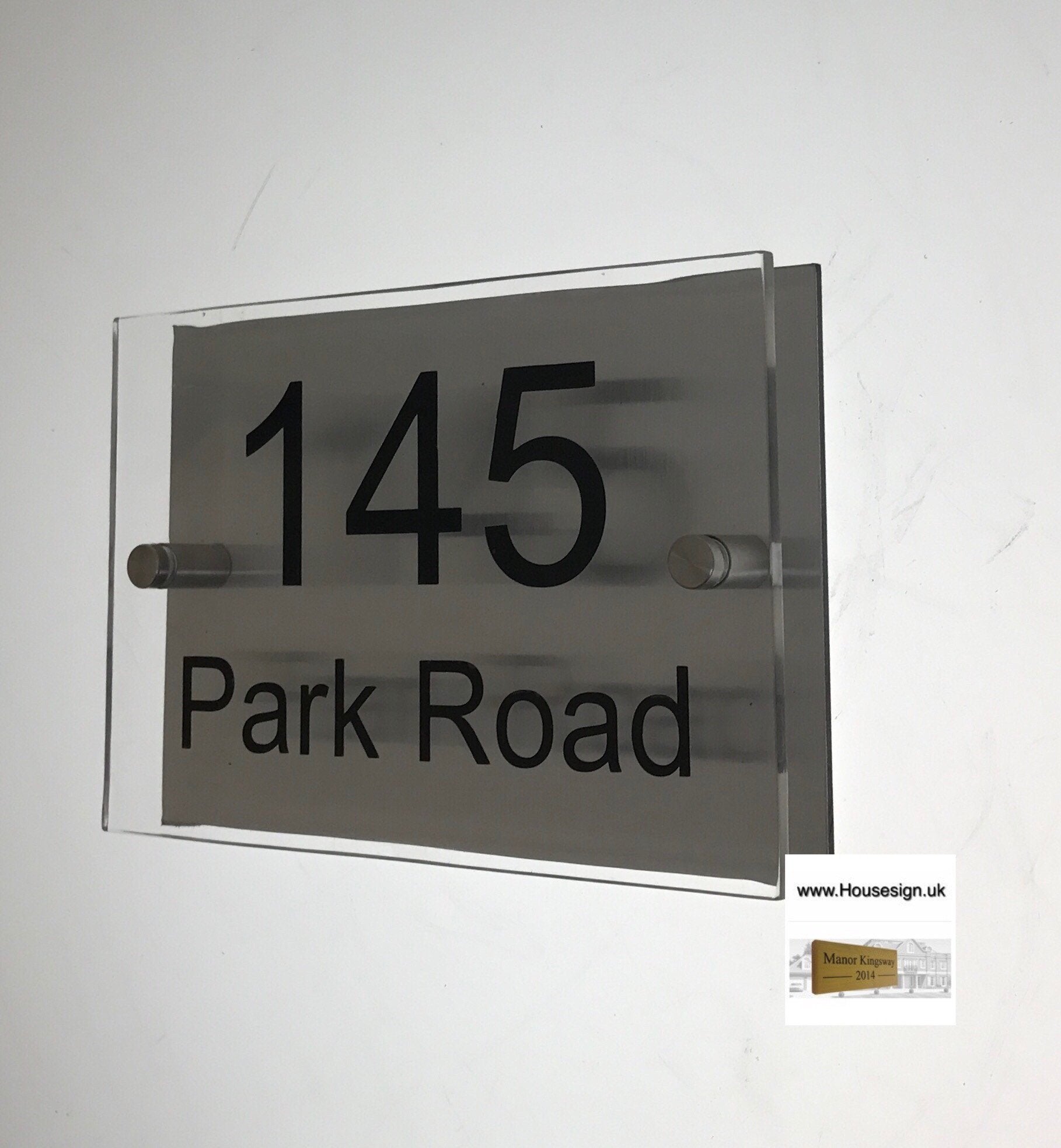 8"x5" (20cm x 12.5cm) Acrylic Sign Acrylic House Signs www.HouseSign.co.uk 
