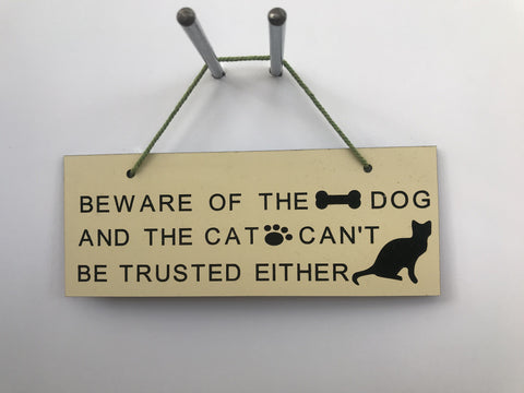Beware of the dog Gifts www.HouseSign.uk 