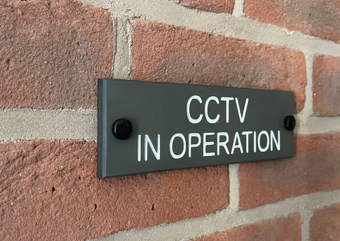 CCTV Sign Gate Signs www.HouseSign.uk 