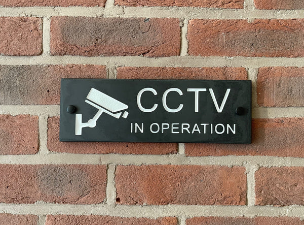 CCTV Sign Gate Signs www.HouseSign.uk 
