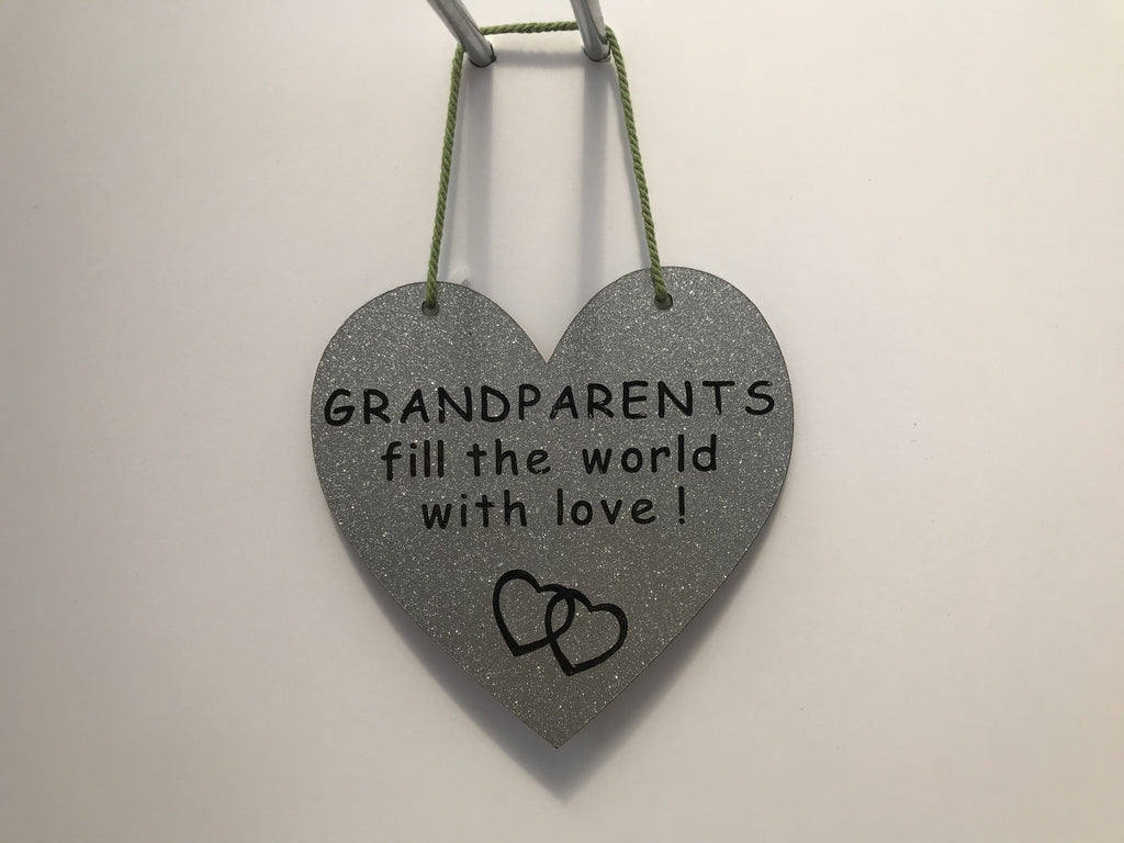 GRANDPARENTS fill the world with love Gifts www.HouseSign.co.uk 