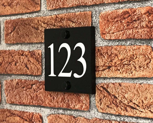 5"x4" = (12.5cm x 10cm) Natural Granite House Sign