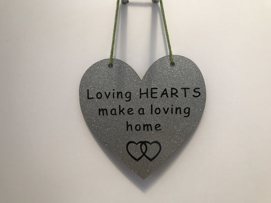 Loving HEARTS make a loving home Gifts www.HouseSign.co.uk 