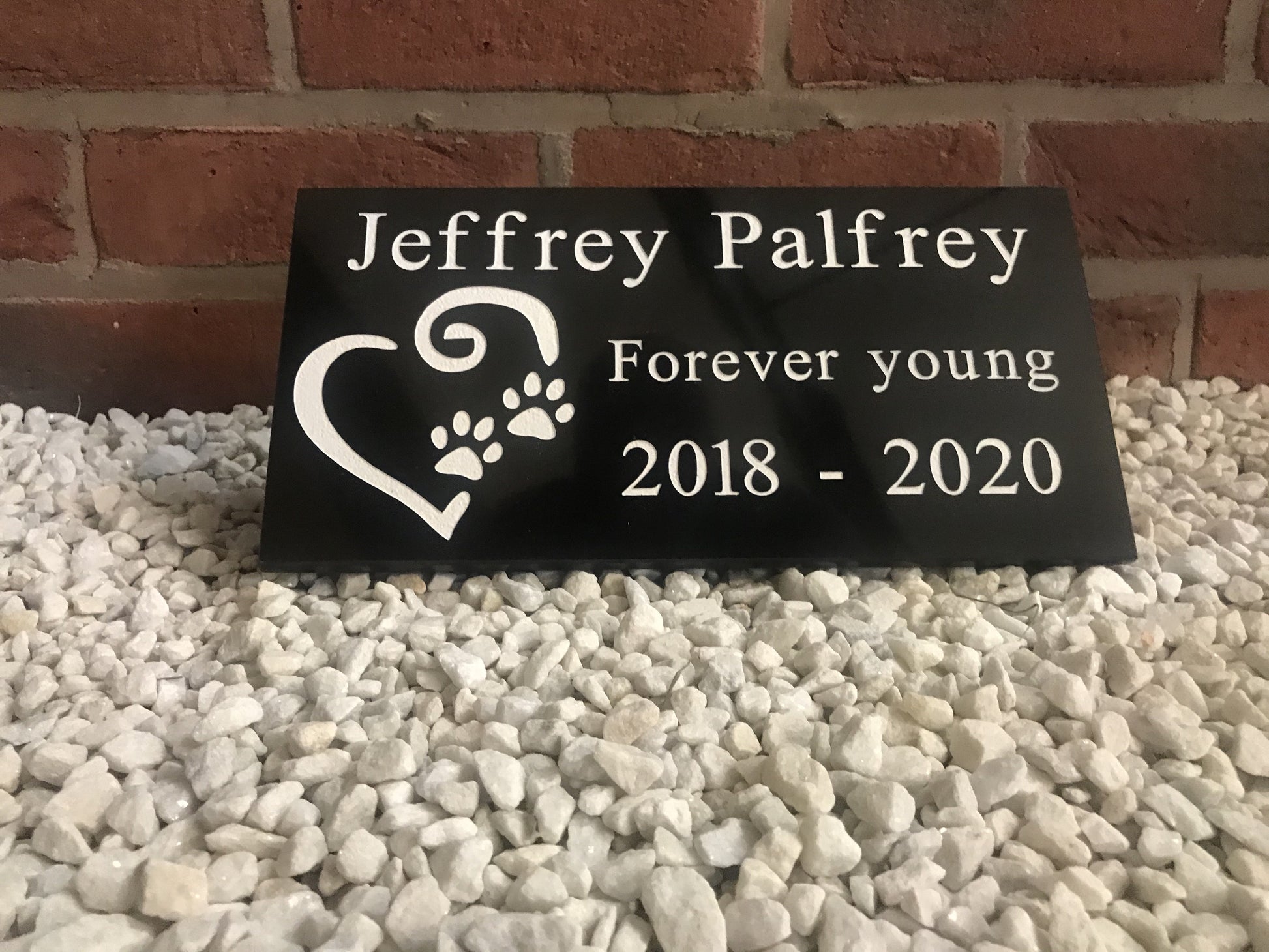 Memorial 12"x6" Granite House Signs www.HouseSign.co.uk 