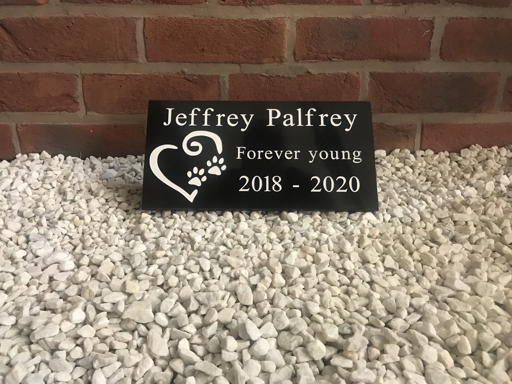 Memorial 12"x6" Granite House Signs www.HouseSign.co.uk 