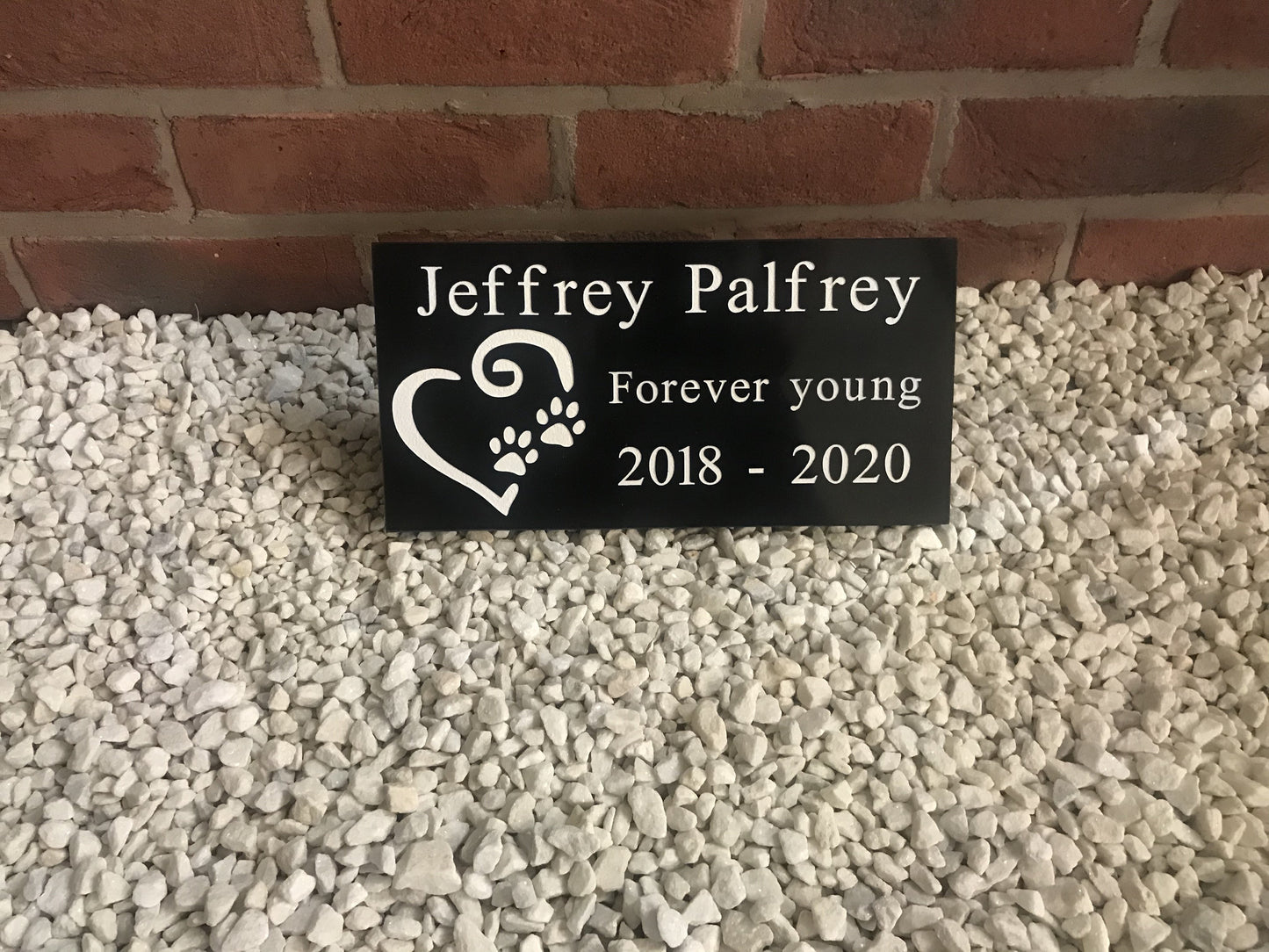 Memorial 12"x6" Granite House Signs www.HouseSign.co.uk 