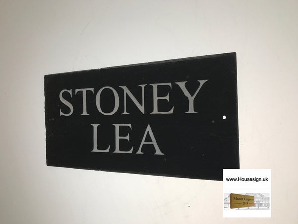 Rustic Slate Sign Rustic Slate Signs www.HouseSign.uk 