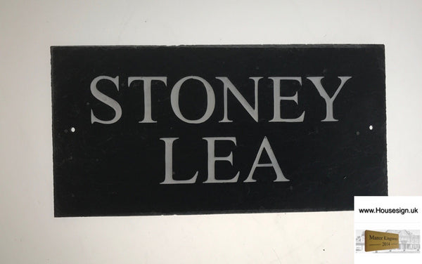 Rustic Slate Sign Rustic Slate Signs www.HouseSign.uk 