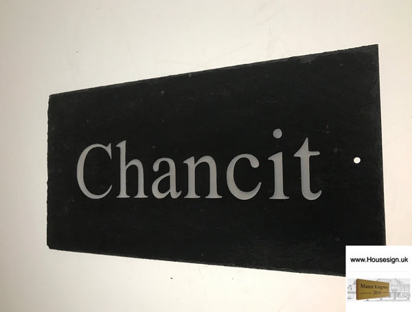 Rustic Slate Sign Rustic Slate Signs www.HouseSign.uk 