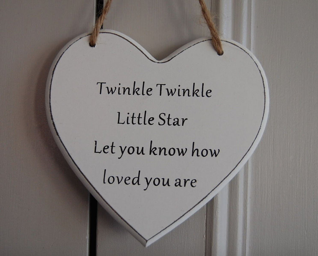 Twinkle Twinkle Little Star Let you know how loved you are Gifts www.HouseSign.uk 